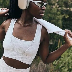 FREE PEOPLE Good Karma Crop Top Square Neck XS/S